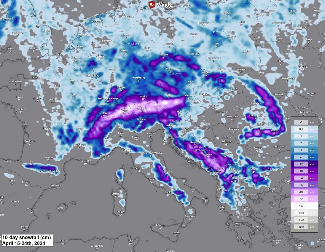 Η Ευρώπη προετοιμάζεται για ψύχος και χιόνια μετά τον καύσωνα που έσπασε πολλά ρεκόρ.