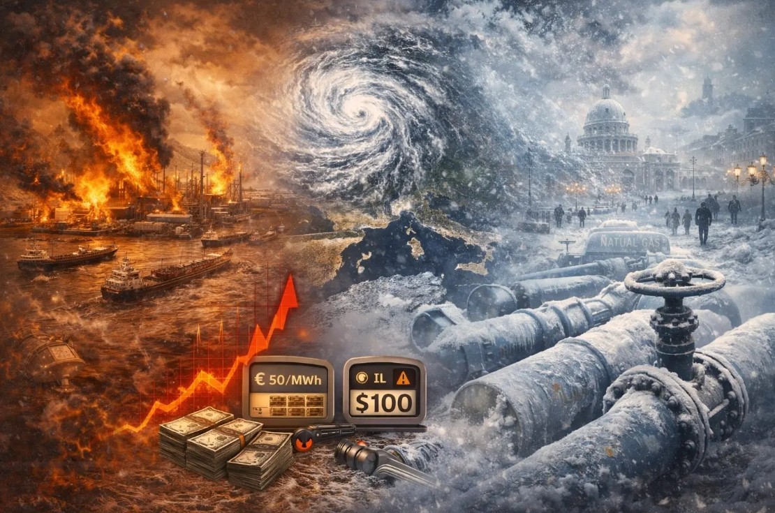 Πόλεμος στη Μέση Ανατολή και ένας αβέβαιος καιρός: Η Ευρώπη κρατάει την ανάσα της για φυσικό αέριο. Αν επιστρέψει ο κρύος καιρός, θα υπάρξει συσκότιση.