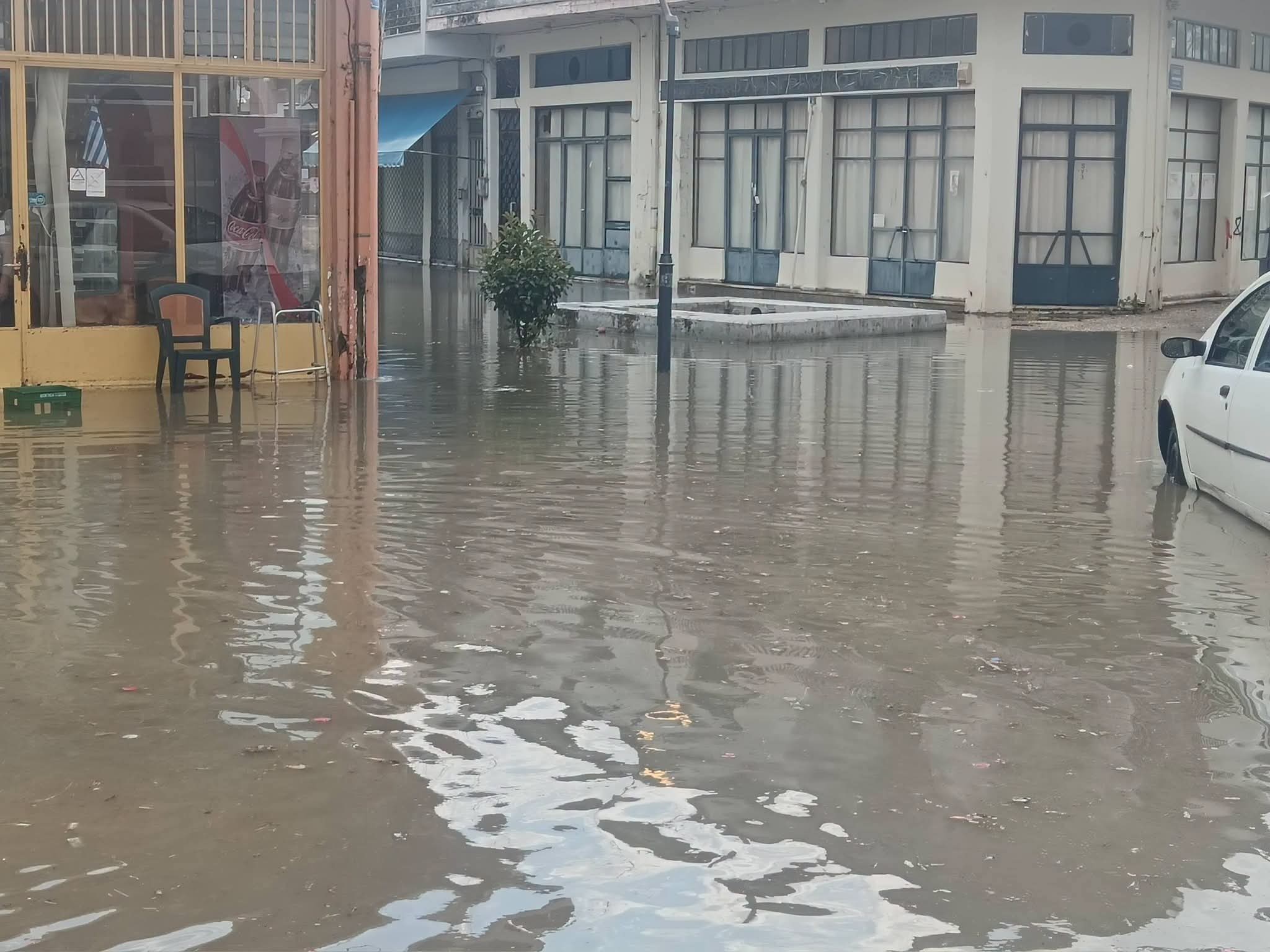 Πλημμυρικά φαινόμενα  στα Λεχαινά Ηλείας 