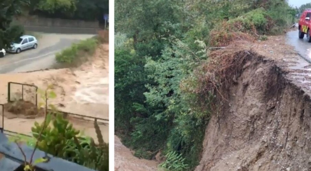Σφοδρά καιρικά φαινόμενα στην Ισπανία, καταρρακτώδεις βροχές στην Καταλονία: πλημμύρες και πλημμύρες στο Alt Penedès 