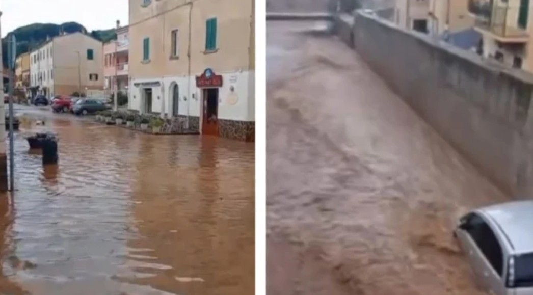 Σφοδρή κακοκαιρία στην Τοσκάνη, πλημμύρες στο νησί Έλβα: δρόμοι και...