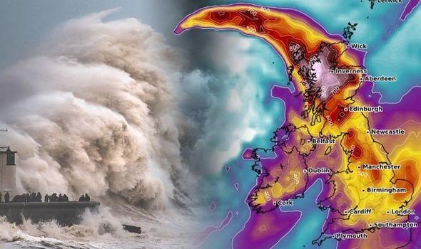 Η σοβαρή κακοκαιρία Ciara αναμένεται να χτυπήσει την Μεγάλη Βρετανία το Σαββατοκύριακο.