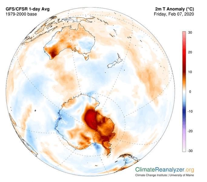 Η Ανταρκτική μόλις σημείωσε 65 βαθμούς Φαρενάιτ, την πιο υψηλή θερμοκρασία που καταγράφηκε ποτέ!