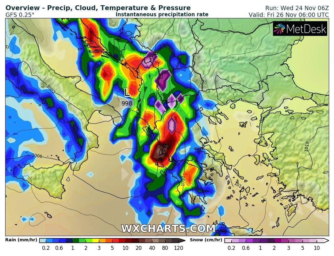🌧️ Θυελλώδεις άνεμοι στα Πελάγη και νέες κακοκαιρίες το Π-Σ-Κ 26-28/11/21. 🌊
