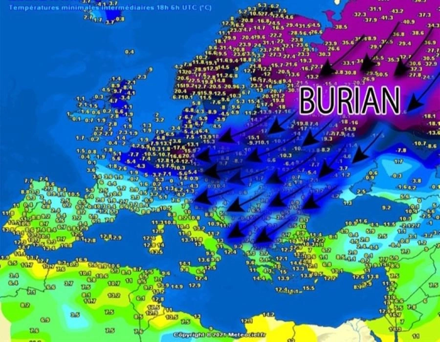 Το φαινόμενο Burian της Σιβηρίας : οι πιθανότητες να επηρεάσει την Μεσόγειο τις επόμενες ημέρες!