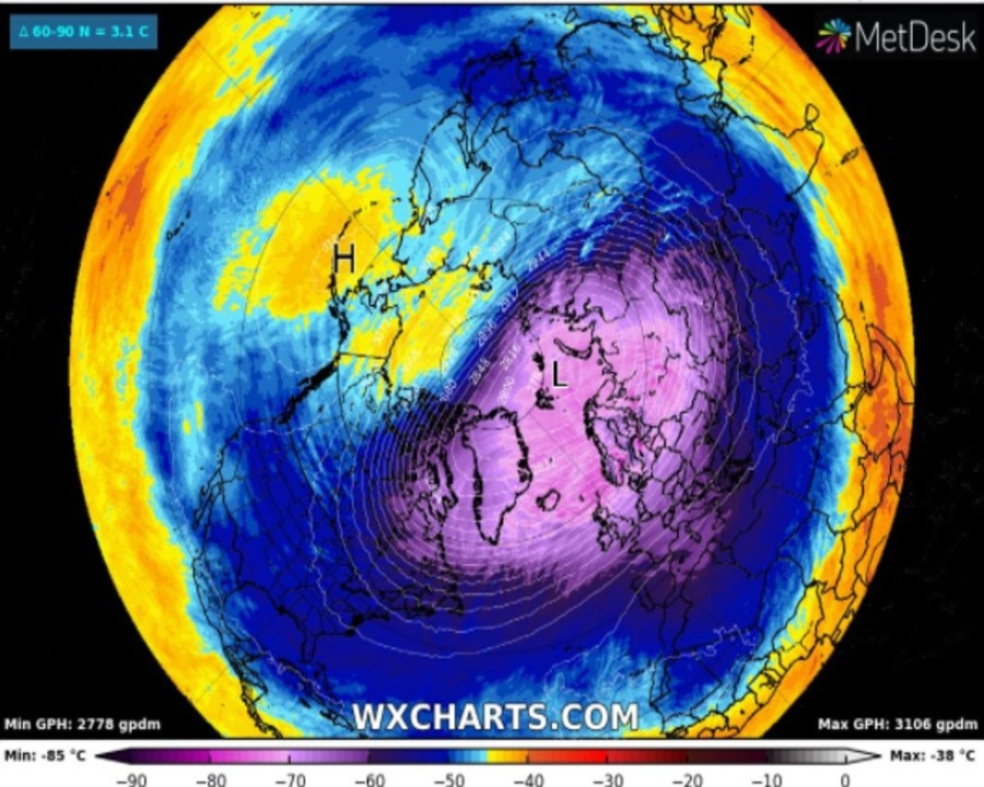 Αυξημένες οι πιθανότητες εμφάνισης του Σιβηρικού ψύχους στην Μεσόγειο τις επόμενες ημέρες!