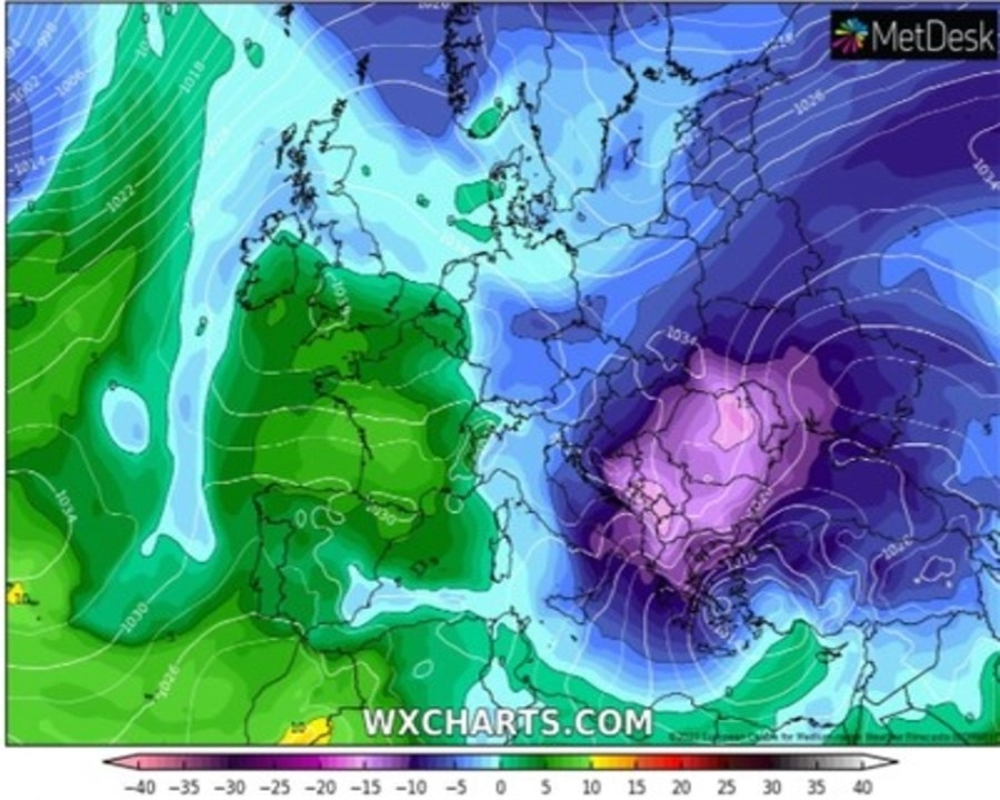 Πολικό ψύχος θα επηρεάσει την Νότια Ευρώπη τις επόμενες ημέρες.