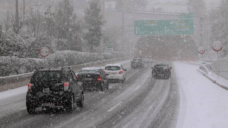 Xιονοπτώσεις το επόμενο 24ωρο στον Ν. Αττικής. Δείτε αναλυτικό χάρτη.