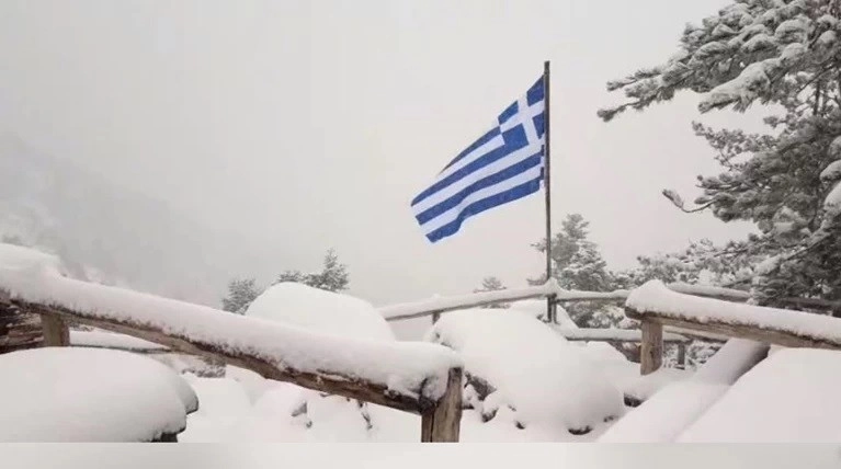 Σε κλοιό χιονιά ο Ν. Αττικής από αύριο Τετάρτη. Δελτίο καιρού.