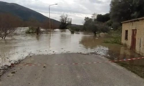 Ήπειρος : Έκλεισε ο δρόμος προς τον αρχαιολογικό χώρο των Γιτάνων λόγω πλημμύρας