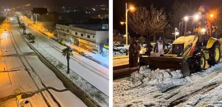 Σαουδική Αραβία : Σφοδρή χαλαζόπτωση στο Μπαλτζουράσι και πλημμύρες στην Τζέντα ύστερα από το πέρασμα ισχυρού συμπλέγματος καταιγίδων