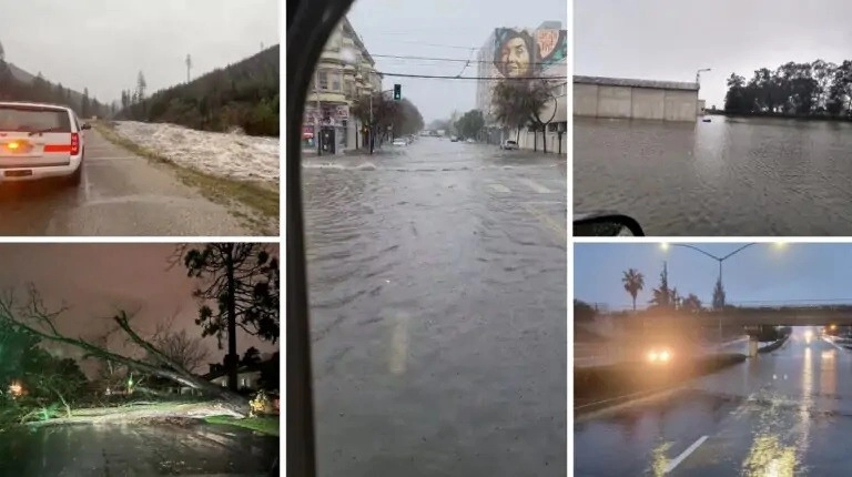 Καταρρακτώδεις βροχές πλήττουν την Καλιφόρνια : Δρόμοι έχουν μετατραπεί σε ποτάμια στο Σαν Φρανσίσκο προκαλώντας χάος στους δρόμους