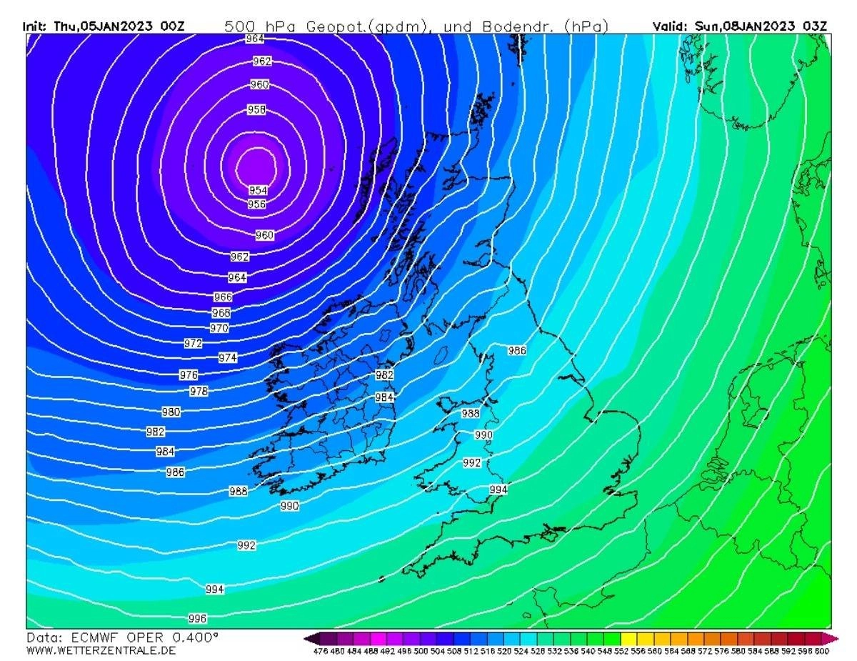 Ο κυκλώνας Κωνσταντίνος φτάνει από τον Ατλαντικό στην Ευρώπη αλλάζοντας εντελώς το σκηνικό του καιρού μέχρι τα Βαλκάνια