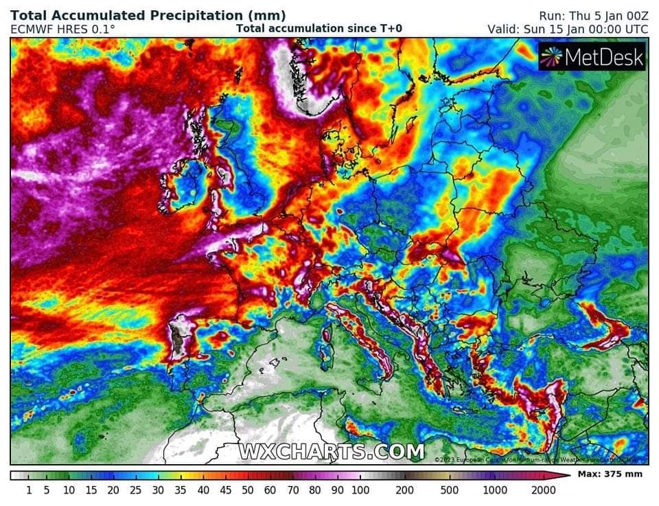 Πρόγνωση καιρού εβδομάδας : Παγετός στα κεντρικά και βόρεια ηπειρωτικά και νέα επιδείνωση του καιρού με επίκεντρο τα ανατολικά και νότια