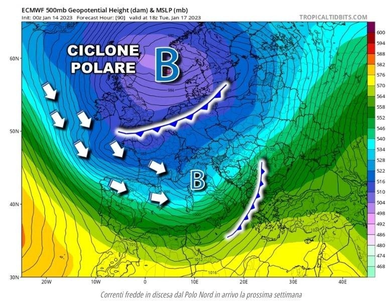 Πολικός κυκλώνας από την Τρίτη στην Ευρώπη : Ισχυρές χιονοπτώσεις αναμένονται σε Σλοβενία και Κροατία την Δευτέρα