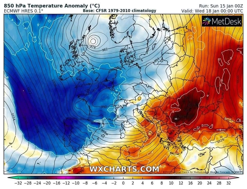 Σημαντική άνοδος της θερμοκρασίας την Τρίτη και την Τετάρτη - Μεταφορά αφρικανικής σκόνης λόγω των ισχυρών νοτίων ανέμων