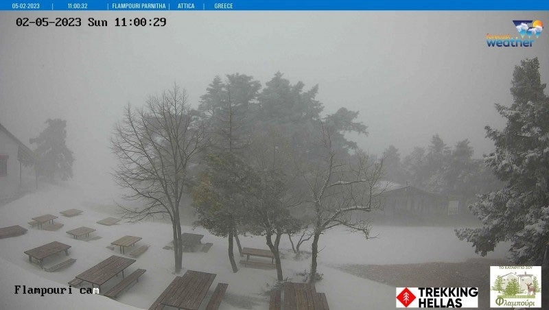 Ζωντανή εικόνα από την κακοκαιρία μέσα από τις κάμερες της Forecatweather.gr - Δείτε που χιονίζει