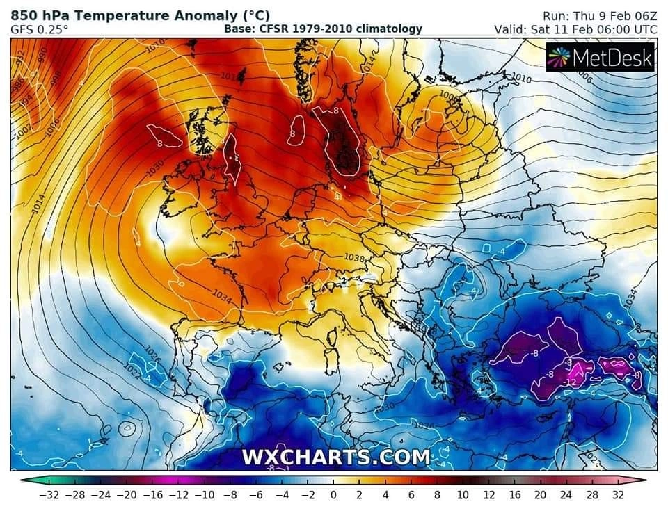 Πρόγνωση καιρού εβδομάδας : Σταδιακή βελτίωση του καιρού με ηλιοφάνεια το Σαββατοκύριακο και μικρή άνοδο της θερμοκρασίας