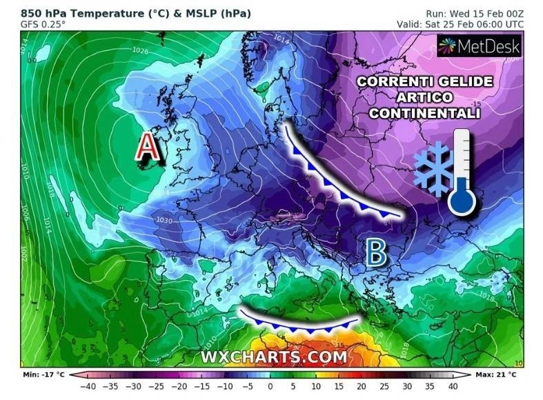 Ιταλοί μετεωρολόγοι : Πρόσκαιρη άνοιξη τώρα και μετά βαρυχειμωνιά διαρκείας στην Ευρώπη έως πιθανόν και τα μέσα Μαρτίου