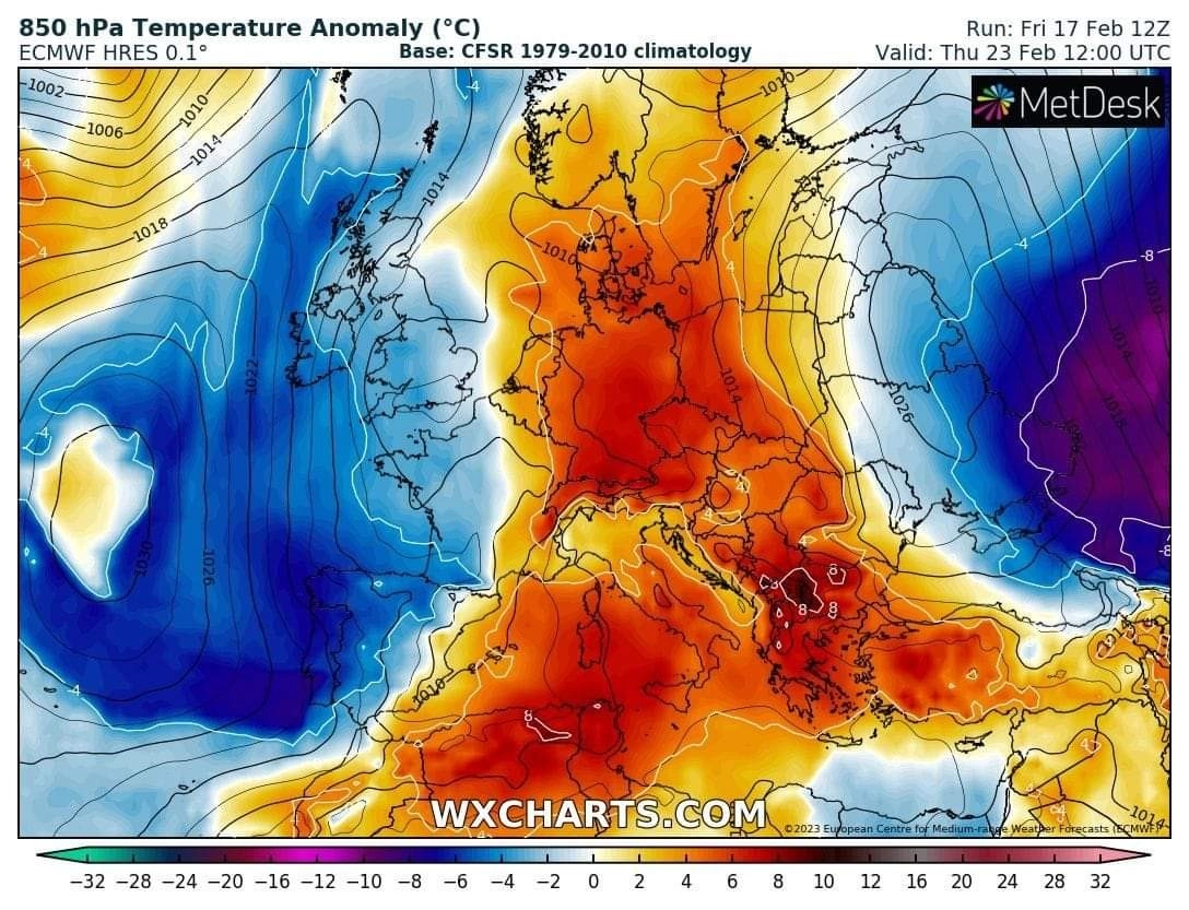 Πρόγνωση καιρού εβδομάδας : Έντονη ηλιοφάνεια, ήπιες θερμοκρασίες, παροδικές νεφώσεις και χωρίς βροχές ο καιρός στην χώρα μας