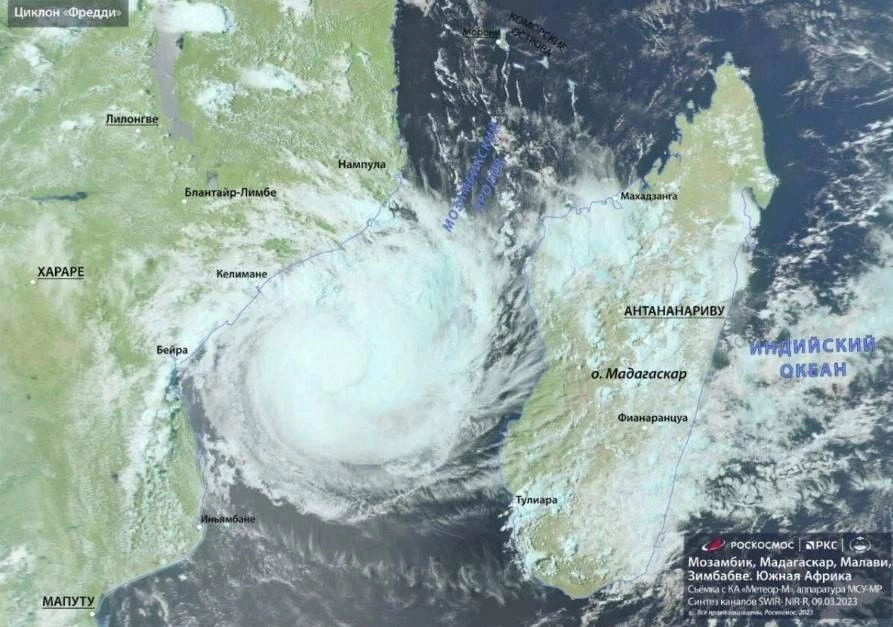 Κυκλώνας Φρέντυ : Ο μακροβιότερος στην ιστορία έχοντας διασχίσει περισσότερα από 10.000χλμ μέχρι τις 9 Μαρτίου