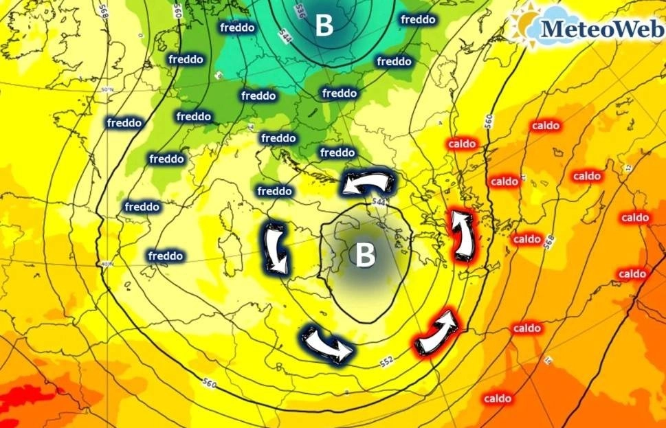 Ιταλοί Μετεωρολόγοι : Σε κυκλώνα τείνει να εξελιχθεί το βαρομετρικό σύστημα που θα πλήξει με ισχυρά φαινόμενα την Ν.Α Ευρώπη