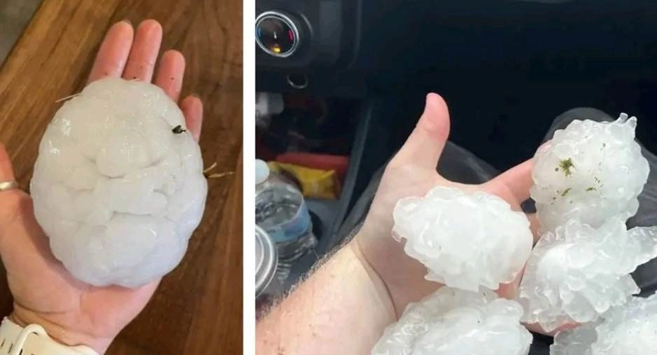 ΗΠΑ : Χαλάζι σε μέγεθος μπάλας του μπέϊζμπολ καταγράφηκε στις 26 Απριλίου στο Τέξας και την Φλόριντα (video)