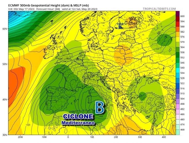 Επικίνδυνος κυκλώνας σχηματίζεται το ερχόμενο Σαββατοκύριακο στην Μεσόγειο με επίκεντρο και πάλι την Ιταλία