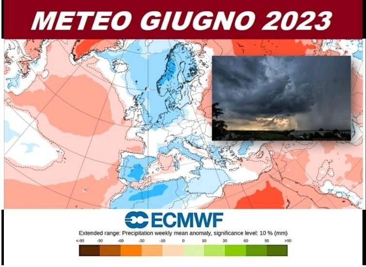 Ιταλοί μετεωρολόγοι : Με βροχές και θερμοκρασίες κάτω από τον μέσο όρο ο Ιούνιος στην Μεσόγειο