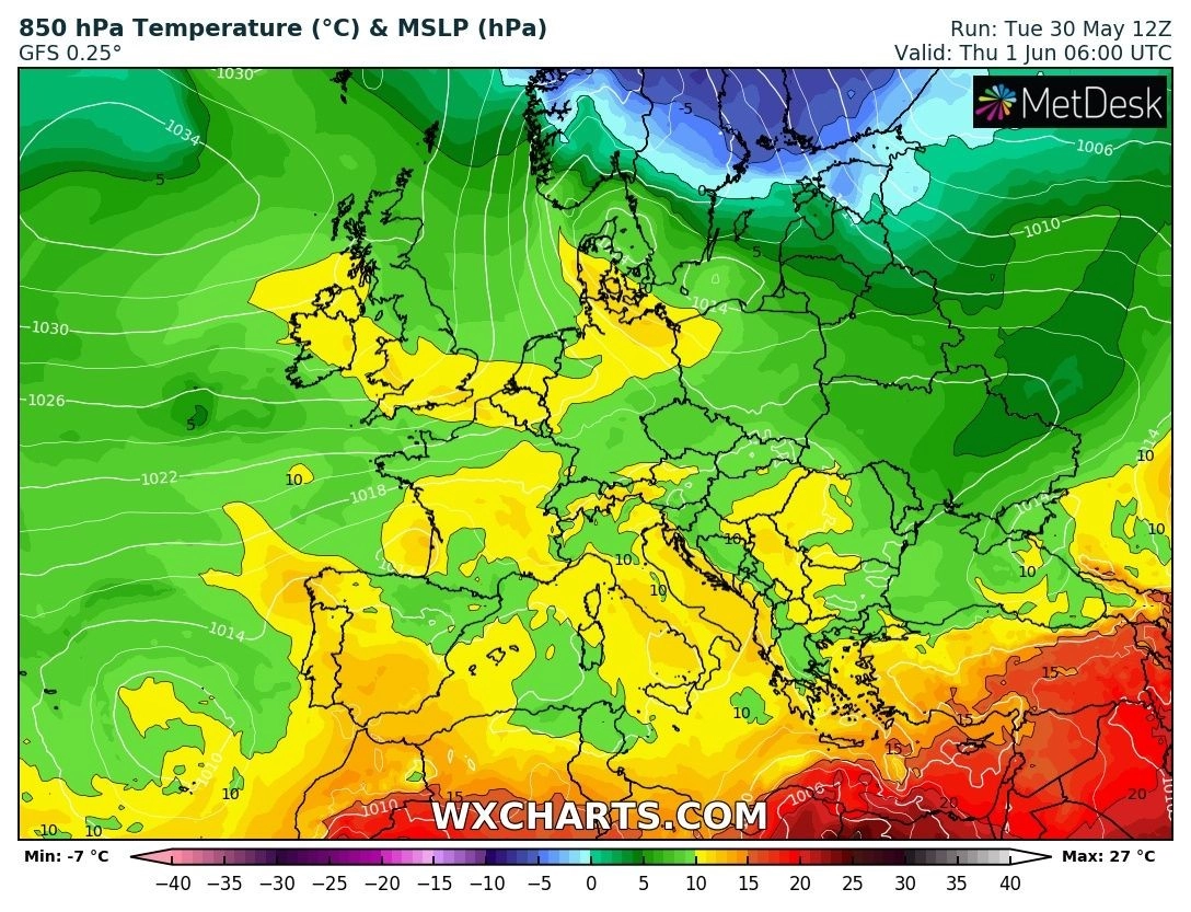 Μεσοπρόθεσμη Ιούνιος 2023 : Με αρκετή αστάθεια στα ηπειρωτικά και με θερμοκρασίες ελαφρώς χαμηλότερες από τον μέσο όρο