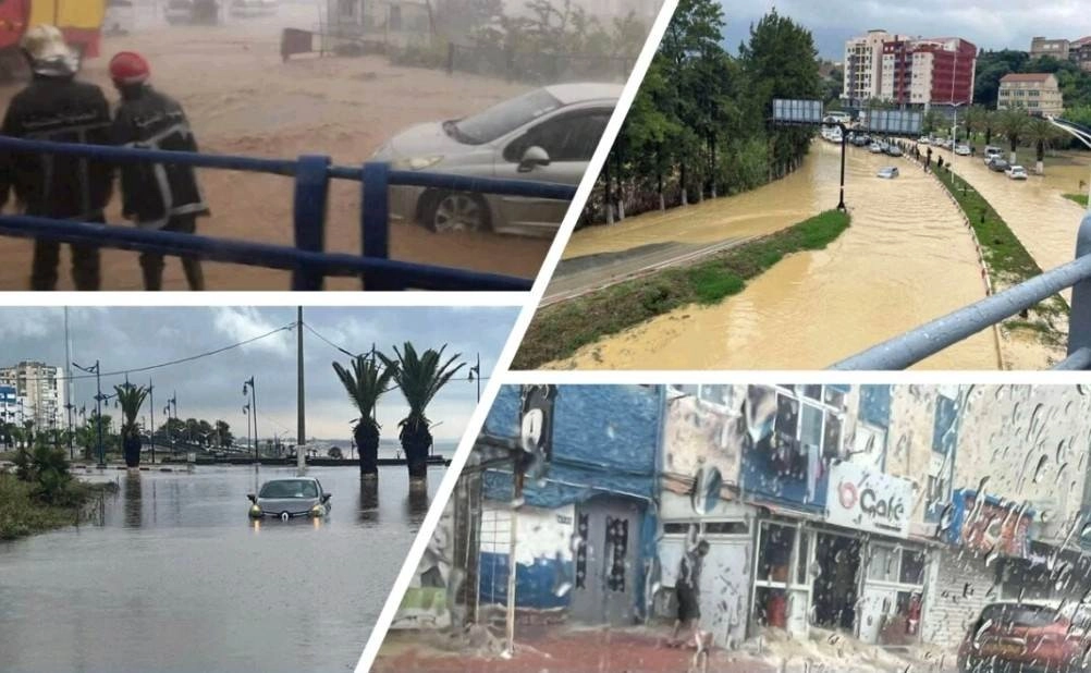 Η Μεσόγειος προκαλεί ασυνήθιστα βίαια φαινόμενα για τα δεδομένα της εποχής : Σφοδρές βροχοπτώσεις πλήττουν και την Αλγερία