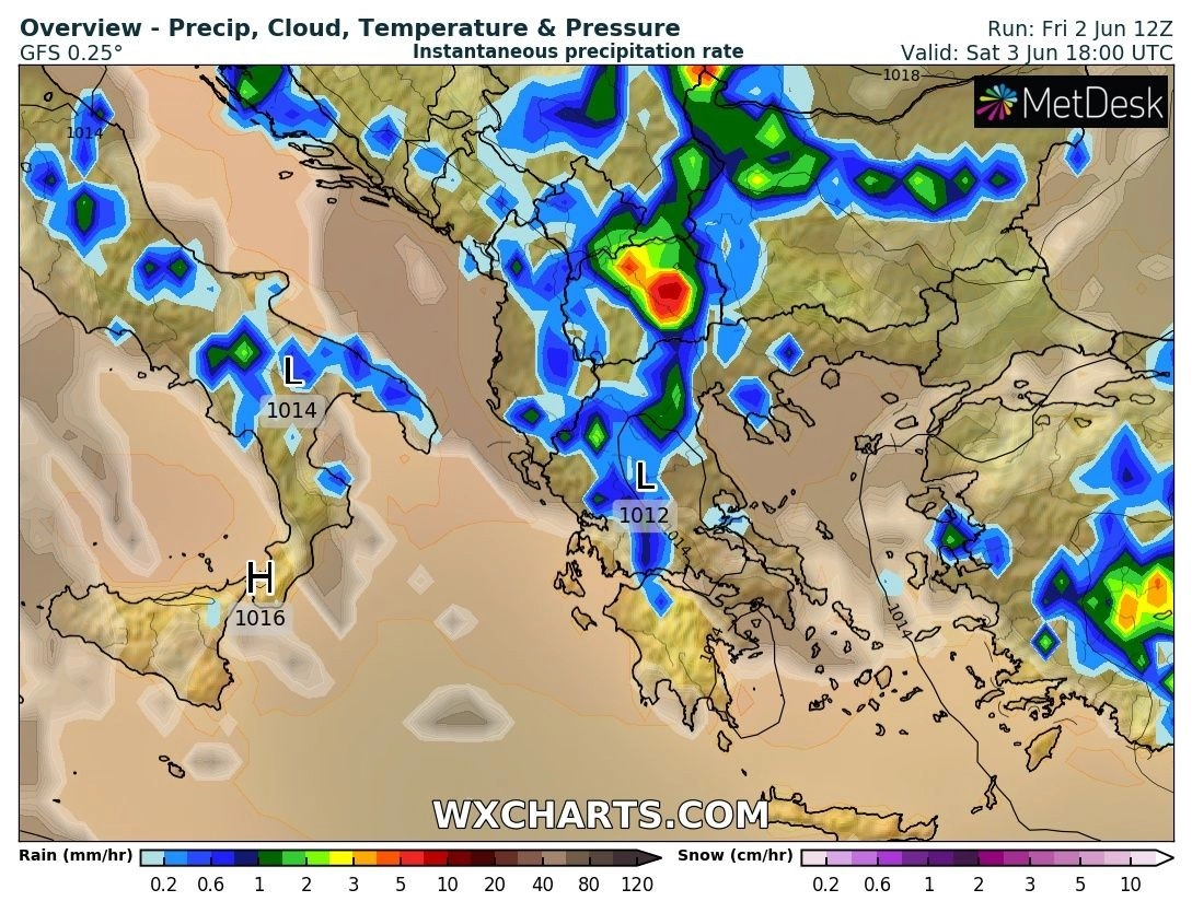 Πρόγνωση καιρού για το τριήμερο του Αγίου Πνεύματος : Περιορίζεται πρόσκαιρα η αστάθεια - Μικρή άνοδος της θερμοκρασίας 