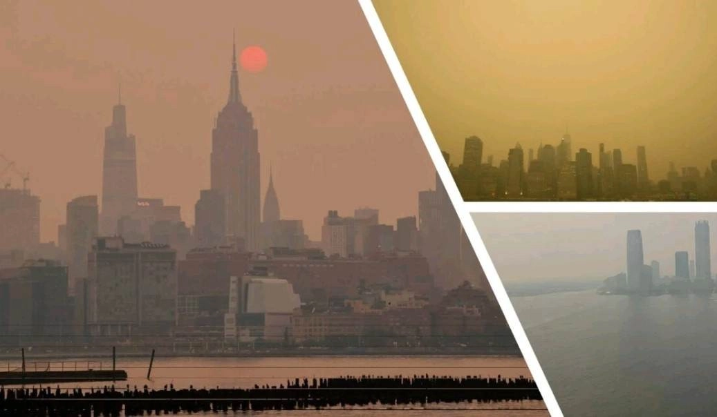 Ρεκόρ ρύπανσης στην Νέα Υόρκη από τις εκατοντάδες πυρκαγιές που έχουν ξεσπάσει σε πολλές περιοχές του Καναδά