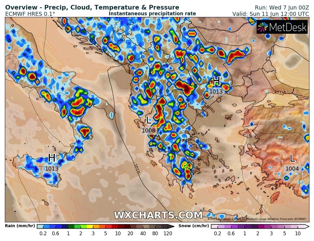 Πρόγνωση καιρού εβδομάδας : Ηλιοφάνεια μέχρι το Σάββατο - Γενικευμένη έντονη αστάθεια την Κυριακή κατά τις θερμές ώρες της ημέρας