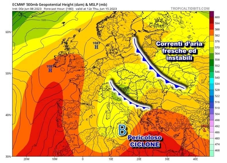 Ιταλοί Μετεωρολόγοι : Ισχυρό βαρομετρικό με τροπικά χαρακτηριστικά θα επηρεάσει την Νοτιοανατολική Ευρώπη την επόμενη εβδομάδα