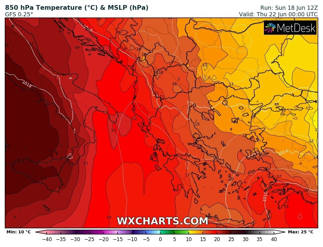 Πρόγνωση καιρού εβδομάδας : Περιορίζεται η αστάθεια - Σημαντική άνοδος της θερμοκρασίας - Ενίσχυση των ανέμων στο Αιγαίο