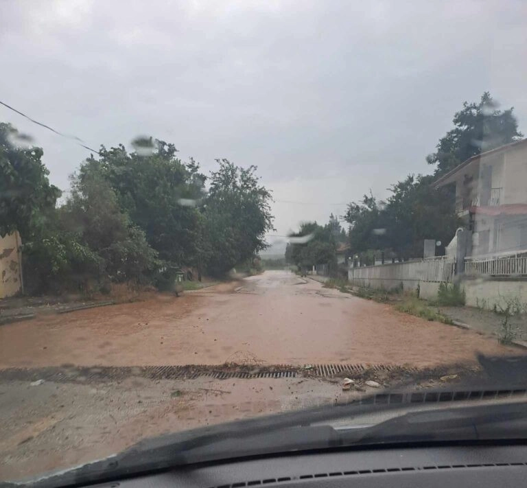 Σέρρες : Ισχυρή καταιγίδα προκάλεσε πλημμύρες, πτώσεις δέντρων και διακοπές ρεύματος (video)