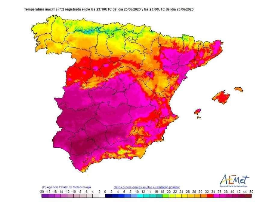 Πρώτο ισχυρό κύμα καύσωνα στην Ισπανία : Τους 44,4 βαθμούς κελσίου έφτασε η θερμοκρασία στην Ανδαλουσία
