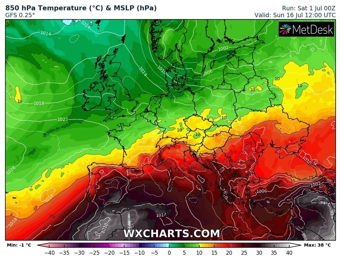 Μεσοπρόθεσμη εκτίμηση Ιούλιος 2023 : Ενδείξεις για το πρώτο κύμα καύσωνα στα μέσα του μήνα στην χώρα μας - Περιορισμός της αστάθειας