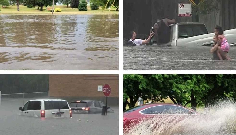 ΗΠΑ : Καταρρακτώδεις βροχές έπληξαν το Σικάγο - Πλημμυρισμένοι δρόμοι και παγιδευμένοι άνθρωποι στα αυτοκίνητά τους