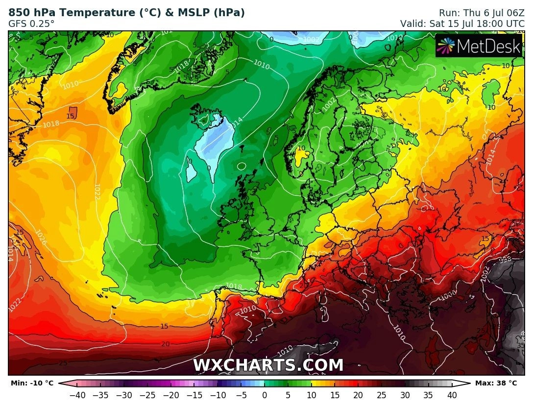 Πρόγνωση καιρού : Καλές καιρικές συνθήκες - Ενίσχυση των ανέμων στο Αιγαίο - Ενδείξεις για ισχυρό κύμα καύσωνα από τις 13 Ιουλίου και μετά