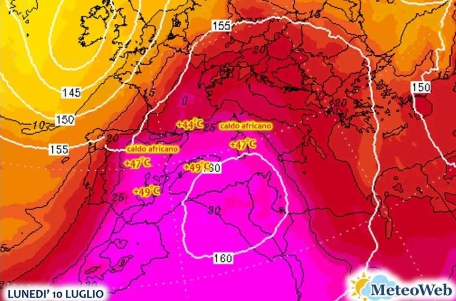 Ιταλοί μετεωρολόγοι : Σφοδρό κύμα καύσωνα θα πλήξει την Μεσόγειο - Στους 49 βαθμούς κελσίου στην Ν.Α Ισπανία την Δευτέρα