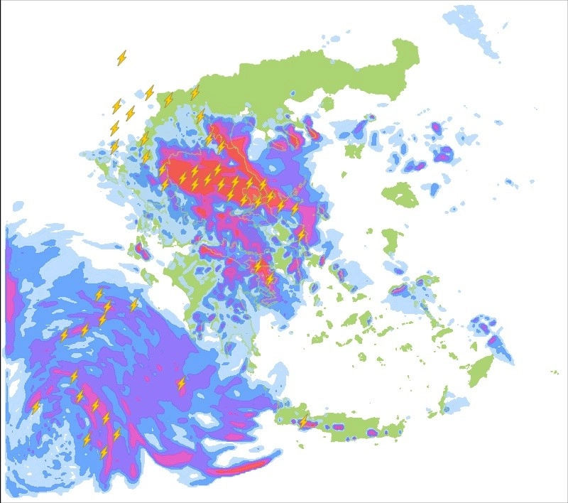 Έκτακτο : Ιδιαίτερα ισχυρή κακοκαιρία θα πλήξει την χώρα μας την νέα εβδομάδα - Αυξημένος ο κίνδυνος για πλημμυρικά φαινόμενα