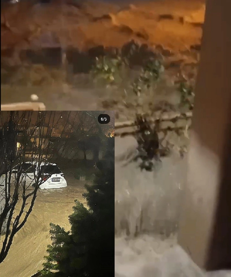 Σοβαρά πλημμυρικά φαινόμενα στην Πιερία. Δείτε βίντεο.