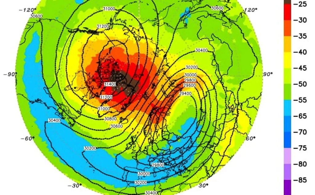 Πρωτοφανές συμβάν στην ανώτερη ατμόσφαιρα: θερμοκρασίες που προορίζονται να καταρρεύσουν λόγω του &laquo;Τέρας από την Ανατολή&raquo;