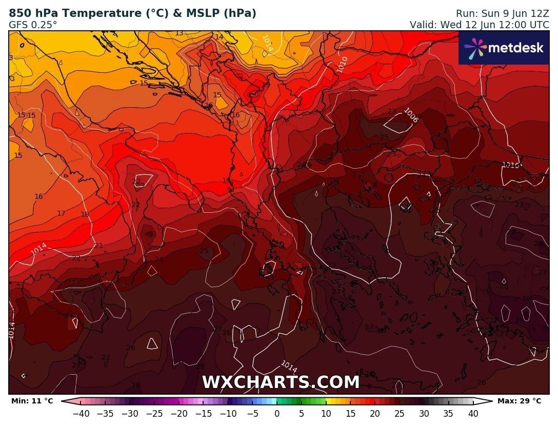 Κύμα Καύσωνα την νέα εβδομάδα στην χώρα μας. Διαβάστε αναλυτικά.
