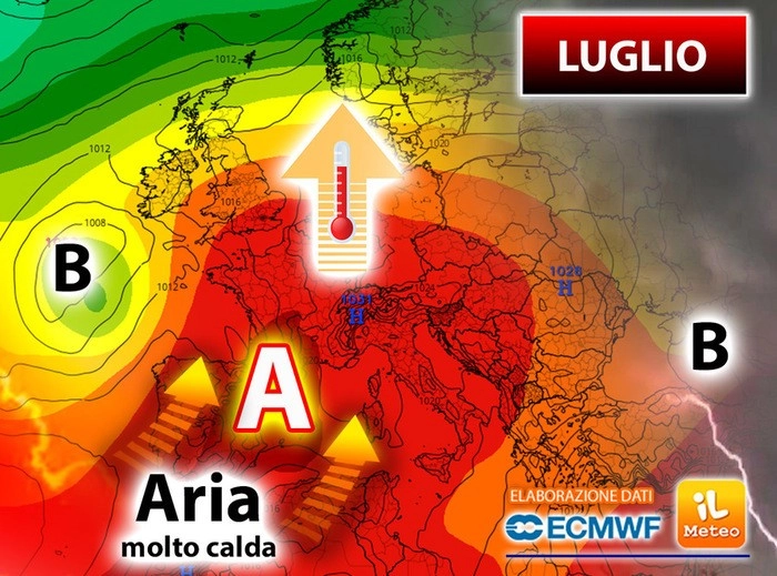 Ιταλοί μετεωρολόγοι : Υψηλές θερμοκρασίες θα μπει ο Ιούλιος στην νότια Ευρώπη.