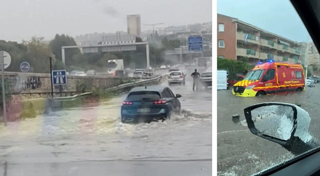 Κακοκαιρία στην  Γαλλία, πλημμύρες στη Μασσαλία μετά τη μεγαλύτερη καταιγίδα στην πόλη από το 2021