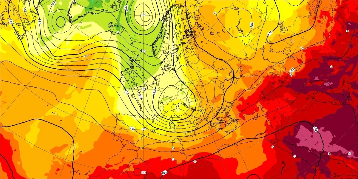 Ψυχρή λίμνη στην κεντρική και νότια Ευρώπη. Βροχές καταιγίδες και πυκνές χιονοπτώσεις 
