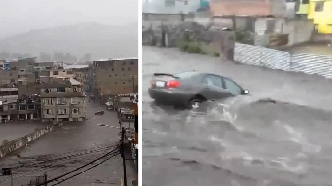 Καταιγίδες και κεραυνοί στον Εκουαδόρ, πλημμύρες νότια του Κίτο | ΒΙΝΤΕΟ